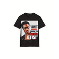Ain't Nobody Coming to See You Otis" Funny T-Shirt - Black Casual Short Sleeve Crewneck, 230g, All-Season Comfort, Cotton, Regular Fit, Funny Tshirt