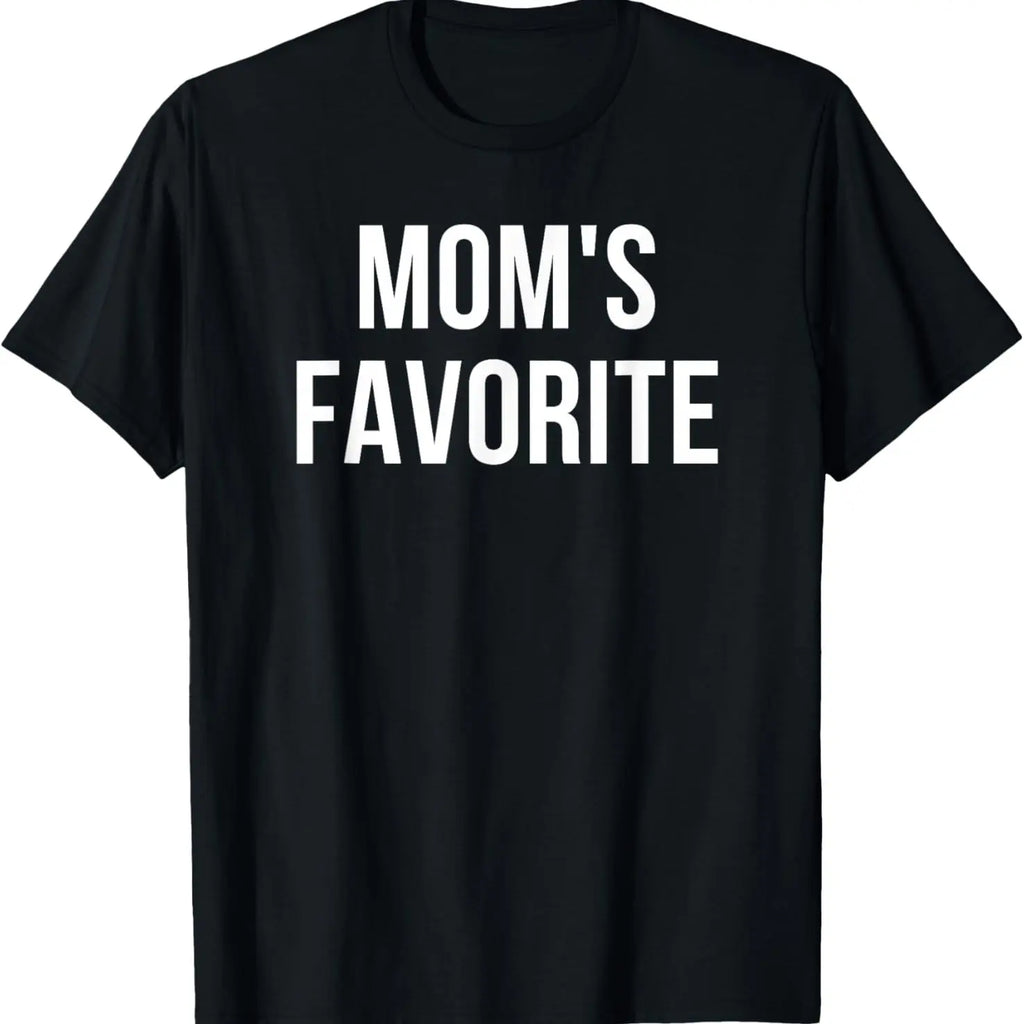 Funny Moms Favorite Son Daughter I'm Mom's Favorite T-Shirt Golf Gift T-Shirt For Men and Women