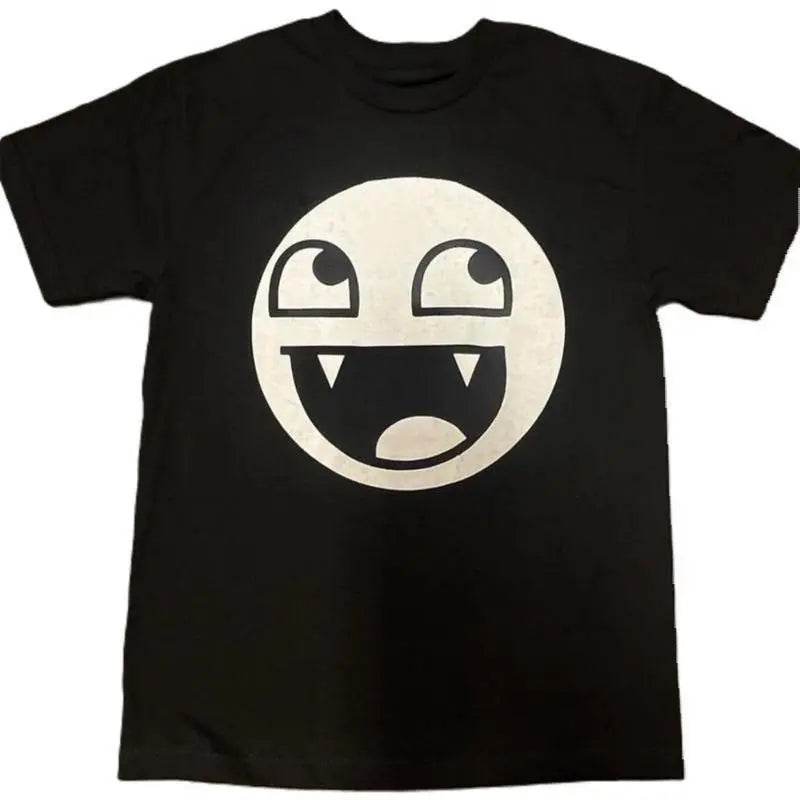 Epic Face Vampire T Shirt Y2K Goth Emo Scene Tapout Affliction  Relaxed Soft