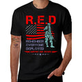 100%25 pure cotton for both men and womenRed Friday Military Shirt, Remember Everyone Deployed T-Shirt