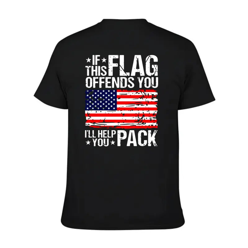 Men's Patriotic American Flag Graphic T-Shirt