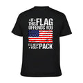 Men's Patriotic American Flag Graphic T-Shirt