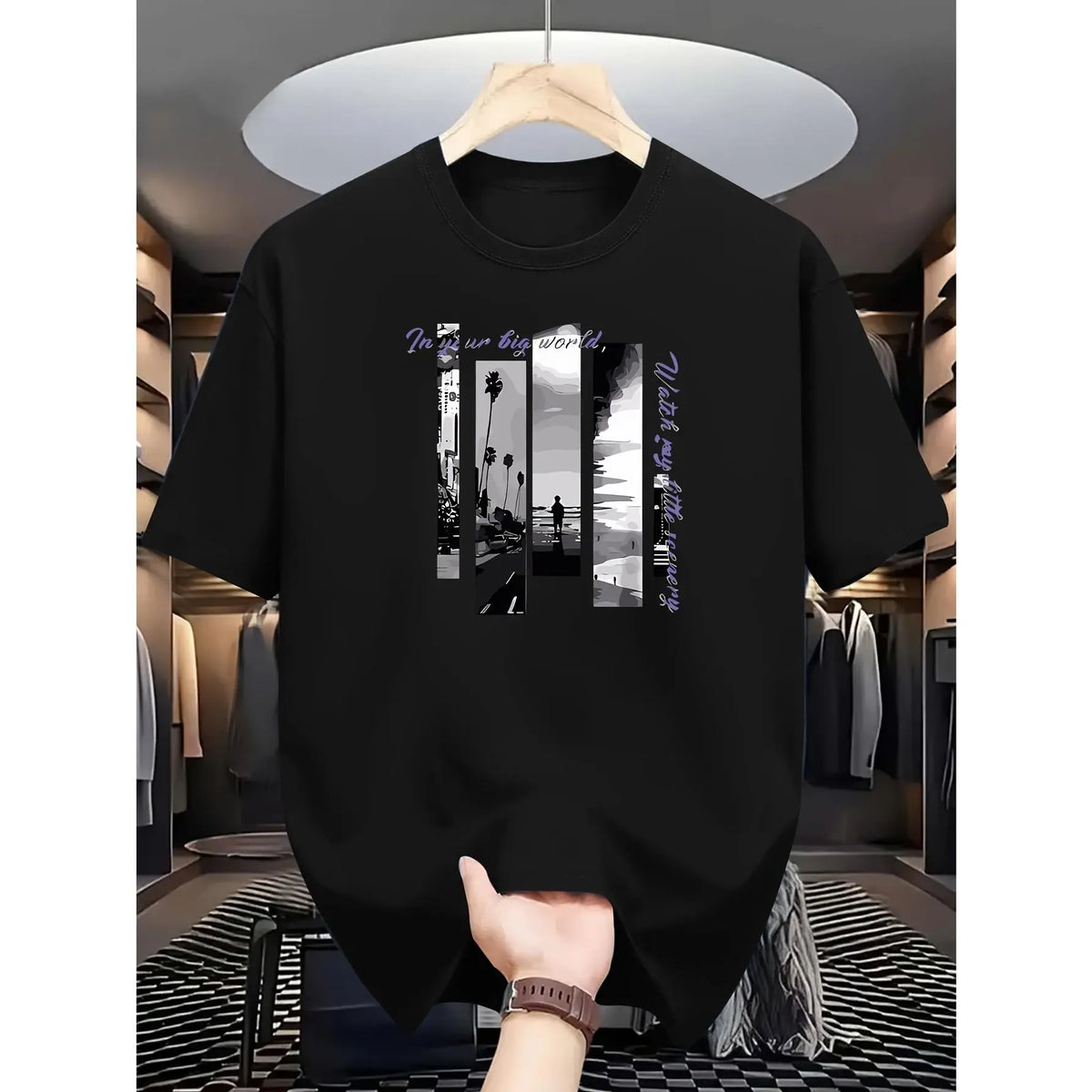 Printed Casual Sports Outdoor Men's Short-Sleeved T-shirt Summer Men's Top