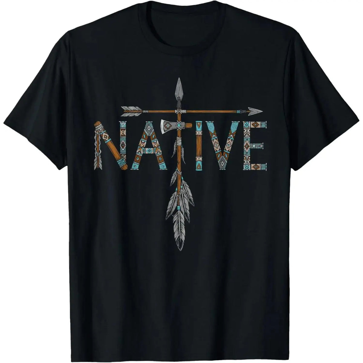 Native Indian American Day Pride Indigenous Native American T-Shirt Casual Graphic Natural Menswear