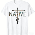 Native Indian American Day Pride Indigenous Native American T-Shirt Casual Graphic Natural Menswear