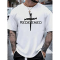 Golf Gift T-Shirt For Men and Women Fashion• cross mens casual t shirt cotton fabric comfortable and breathable suitable for daily outdoor wear white