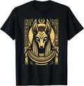 100%25cotton Egyptian God Anubis - Egyptian Hieroglyphics - Ancient Egypt T-Shirt