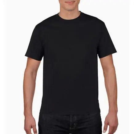 “Blessed” Vertical CVC Cotton T-Shirt-Men's Plus Size Casual Crew Neck T-Shirt - Geometric-Pattern, Smooth Cotton Knit Fabric, Medium Stretch - Short Sleeve Tee for Leisure & Everyday Wear | Breathable Comfort Fit