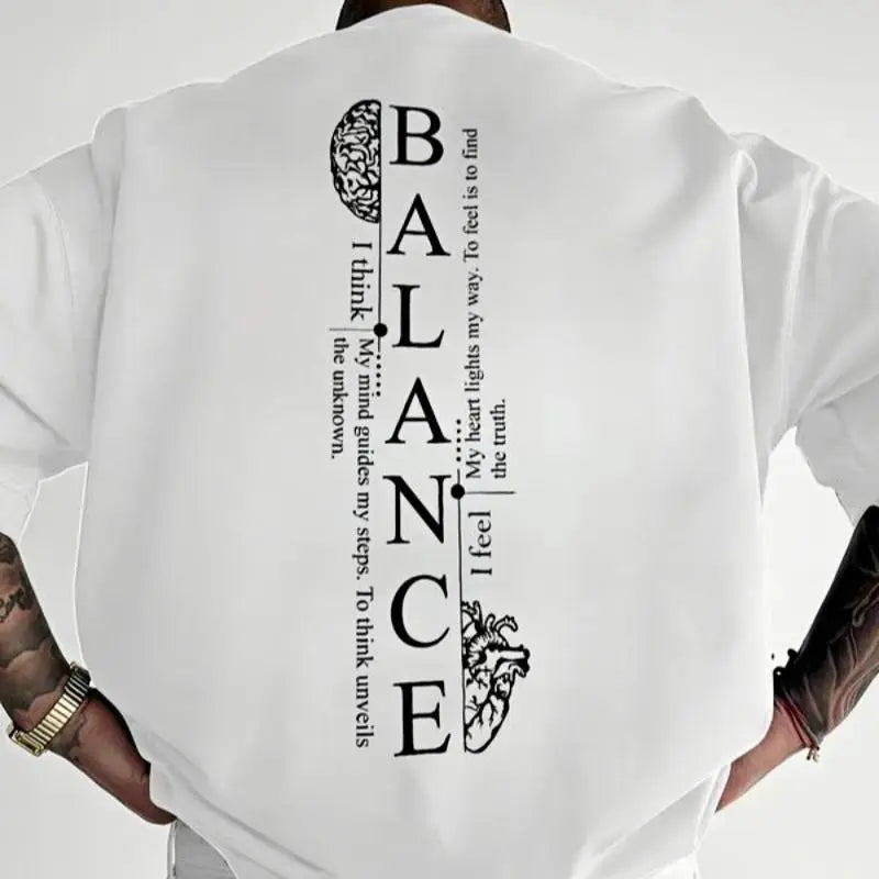 Men's regular print crew neck T-shirt, street fashion casual short-sleeved T-shirt, daily wear men's summer clothing
