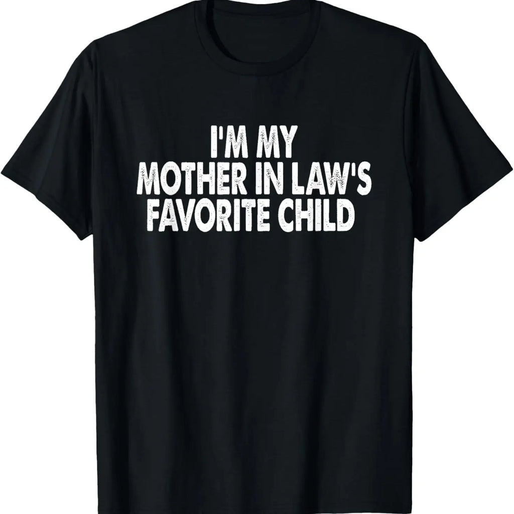 Funny Moms Favorite Son Daughter I'm Mom's Favorite T-Shirt Golf Gift T-Shirt For Men and Women