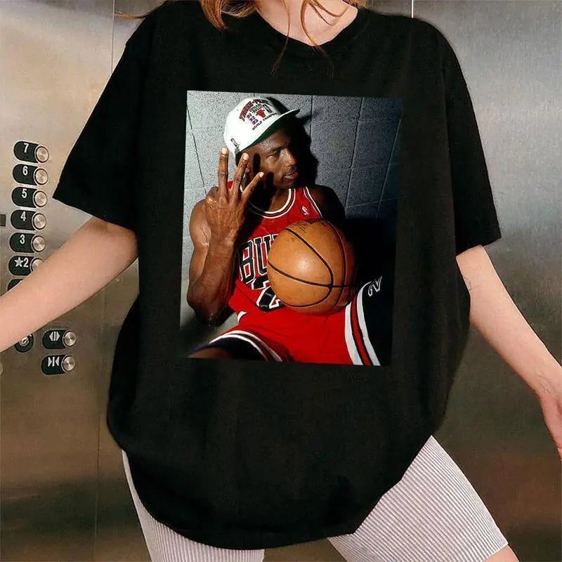 3-Peat Champion # 23 Retro Chicago Tee – Vintage Basketball Shirt