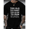Plus Size Mens Crew Neck Short Sleeve T-Shirts - Breathable Slight Stretch Polyester Fabric, Random Letter Print, Trendy Summer Tees for Big & Tall Guys - Perfect for Casual Street Style, Spring, Summer, and Fall Seasons.