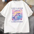 T Shirt Men Funny Dolphin Meme T-shirt Silly Weird Short Sleeve Tshirt Unisex Printed T-shirt Tops