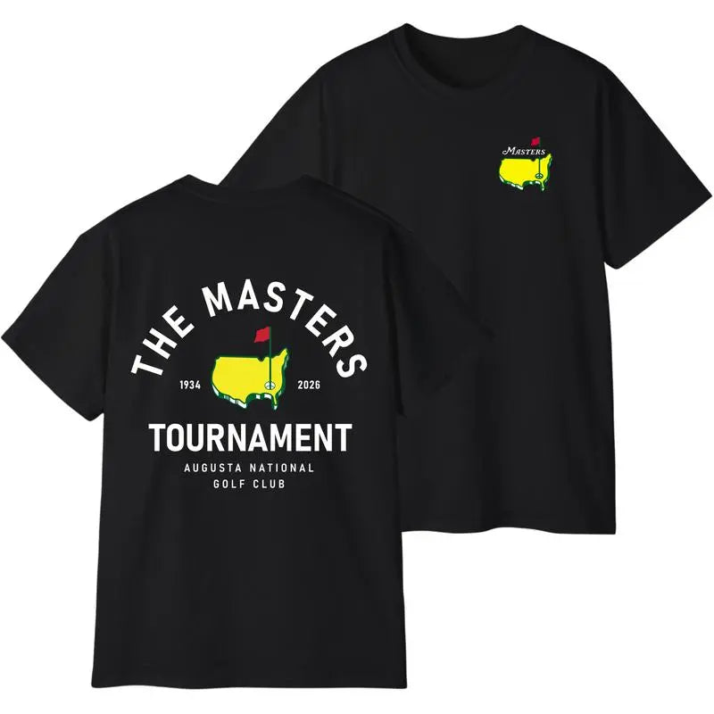 2026 Masters Tournament Shirt, Augusta 92 Years National Golf Tournament Tee with Champions List 1934–2026, Classic Golf Fan Shirt, Gifts For Men, Gifts For Boyfriend,Men's Solid Color Crewneck Tee for Gym & Casual