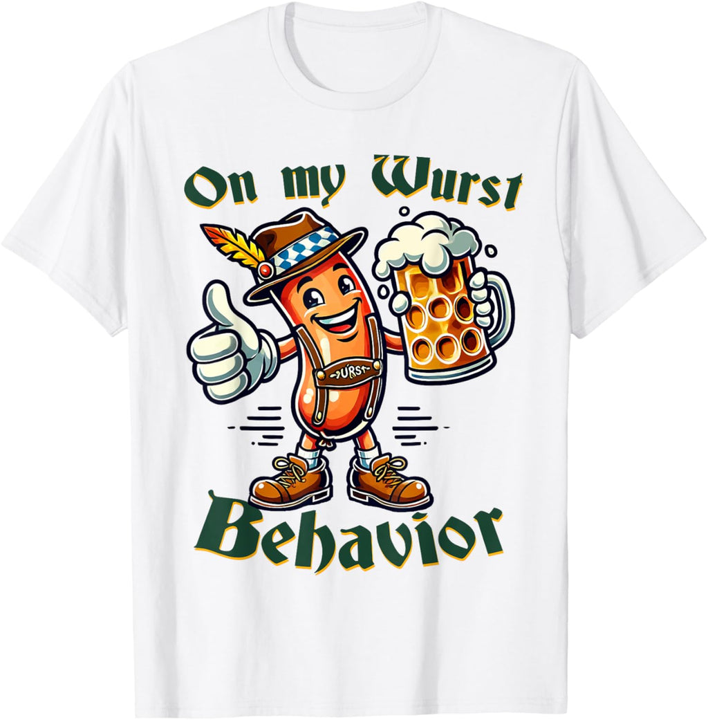 On My Wurst Behavior Funny Oktoberfest Costume Outfit German