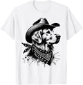 Funny Golden Retriever Cowboy Vintage Western Dog Lover
