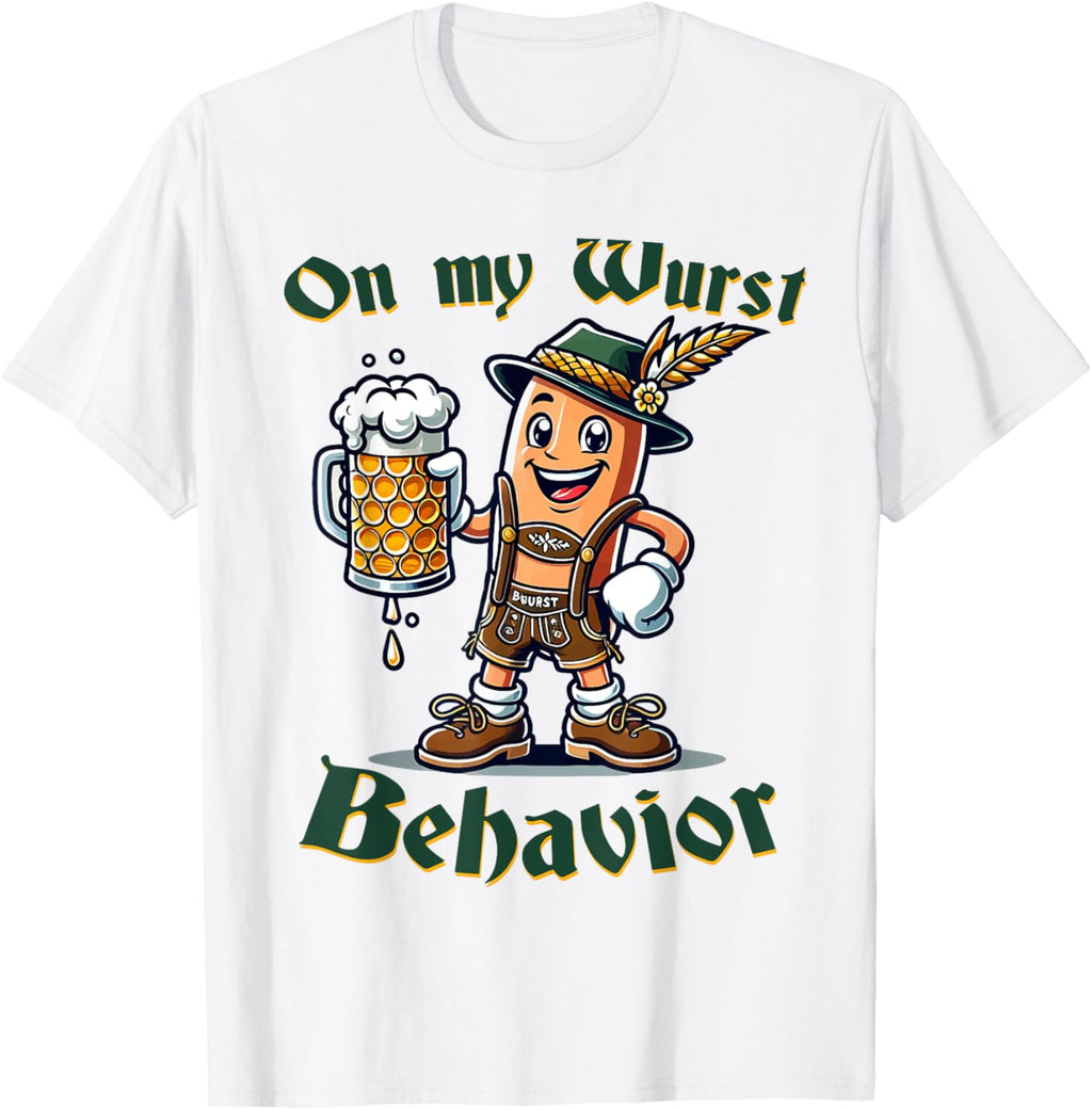 On My Wurst Behavior Funny Oktoberfest Costume Outfit German