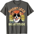 Short Legs Big Attitude Funny Corgi Men Women Dad Mom T-Shirt