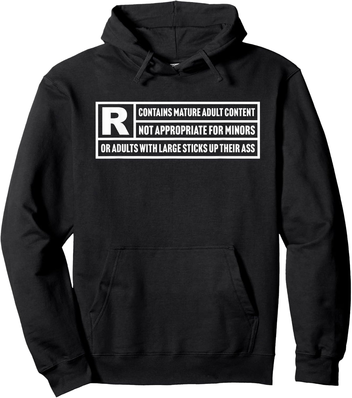 Motion Pictures Funny Content Rating Parody Rated R Adult Sweatshirt Hoodie