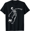 Funny Skeleton Playing Soccer, Halloween Soccer Boys Girls