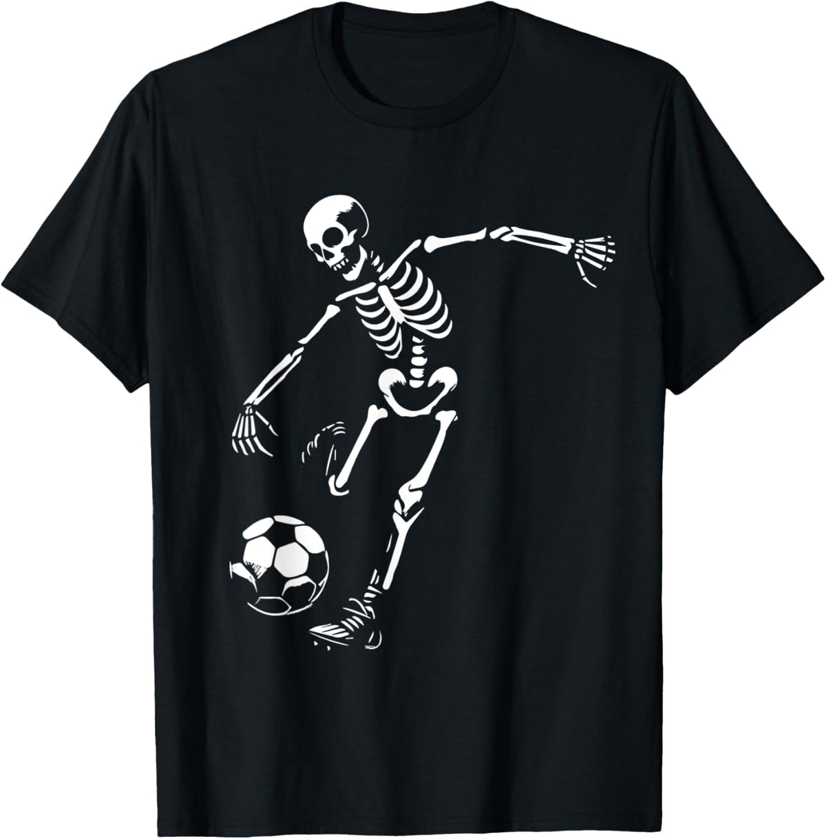 Funny Skeleton Playing Soccer, Halloween Soccer Boys Girls