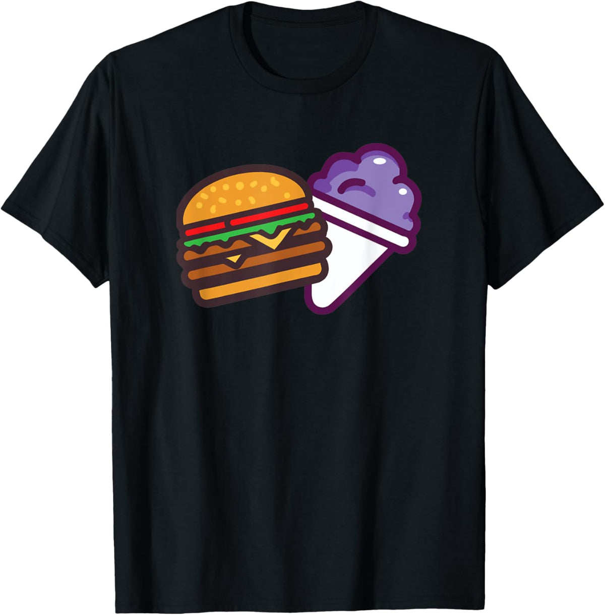 Funny Burger And Grape Cute Burger Snow Cone