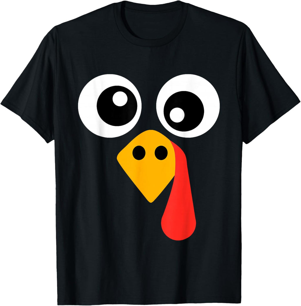 Funny turkey face for thanksgiving kids and family