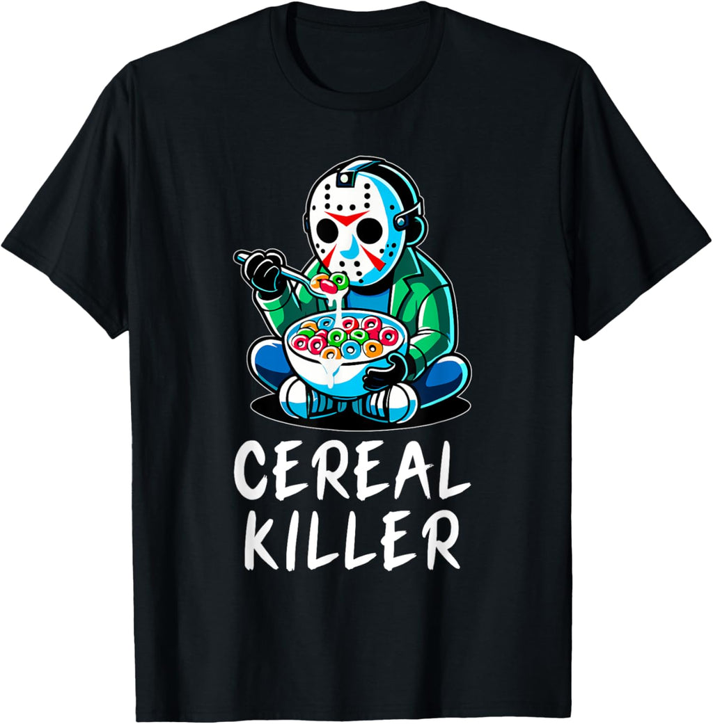 Halloween Spirit Funny Halloween Character Breakfast Cereal Killer Gift -Adults Black