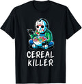 Halloween Spirit Funny Halloween Character Breakfast Cereal Killer Gift -Adults Black