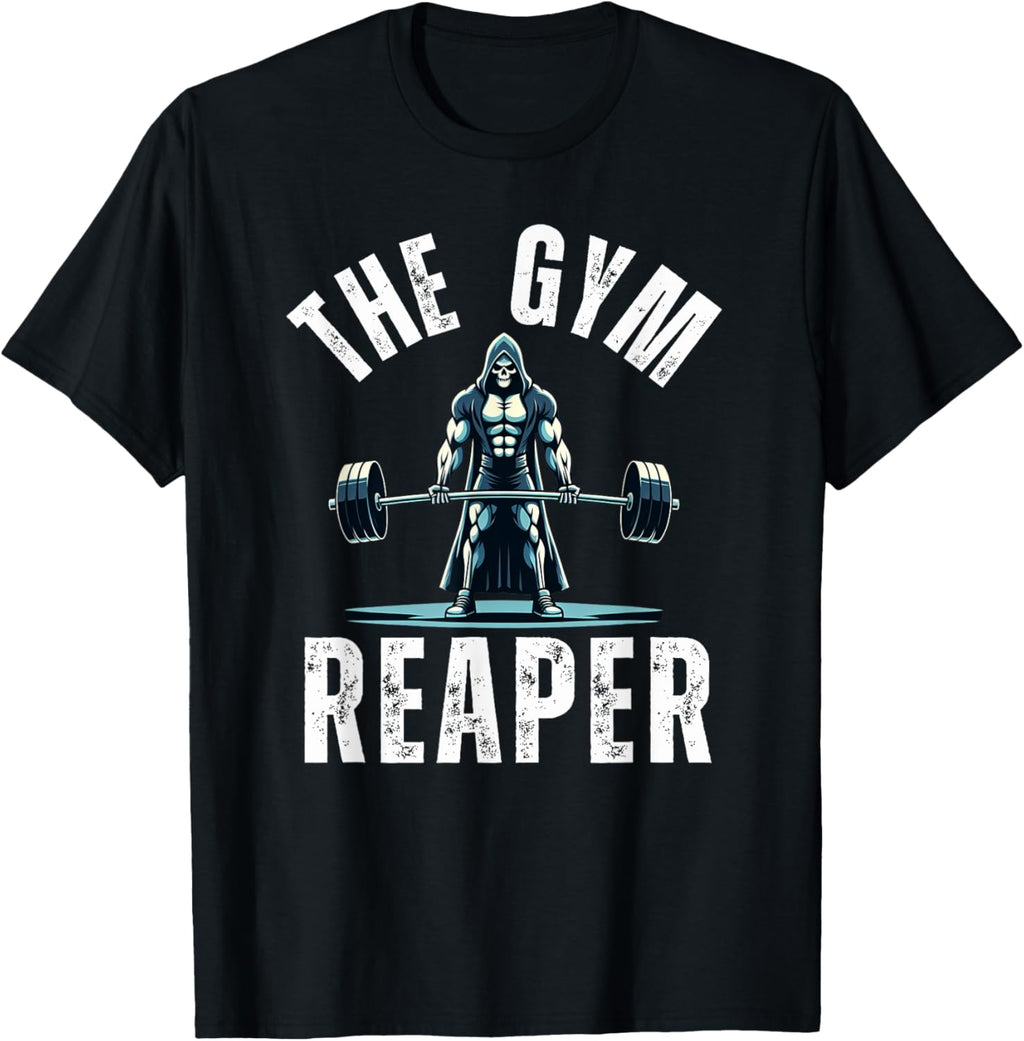 The Gym Reaper Halloween humor workout grim reaper deadlift