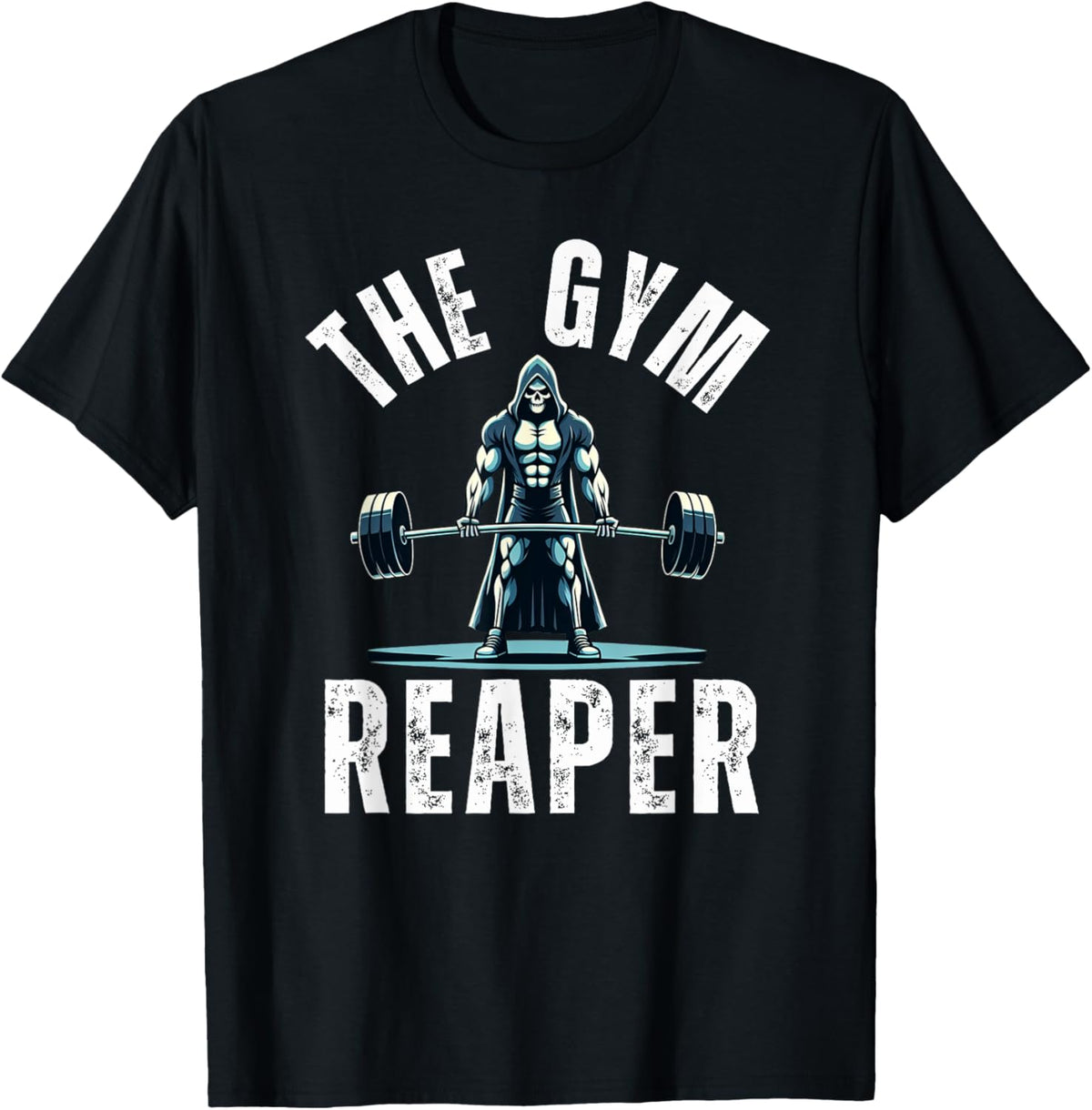 The Gym Reaper Halloween humor workout grim reaper deadlift