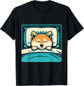 Funny Sleeping Shiba Inu Shirt Lazy Doge Napping Dog Lover Men Women Girls Kids