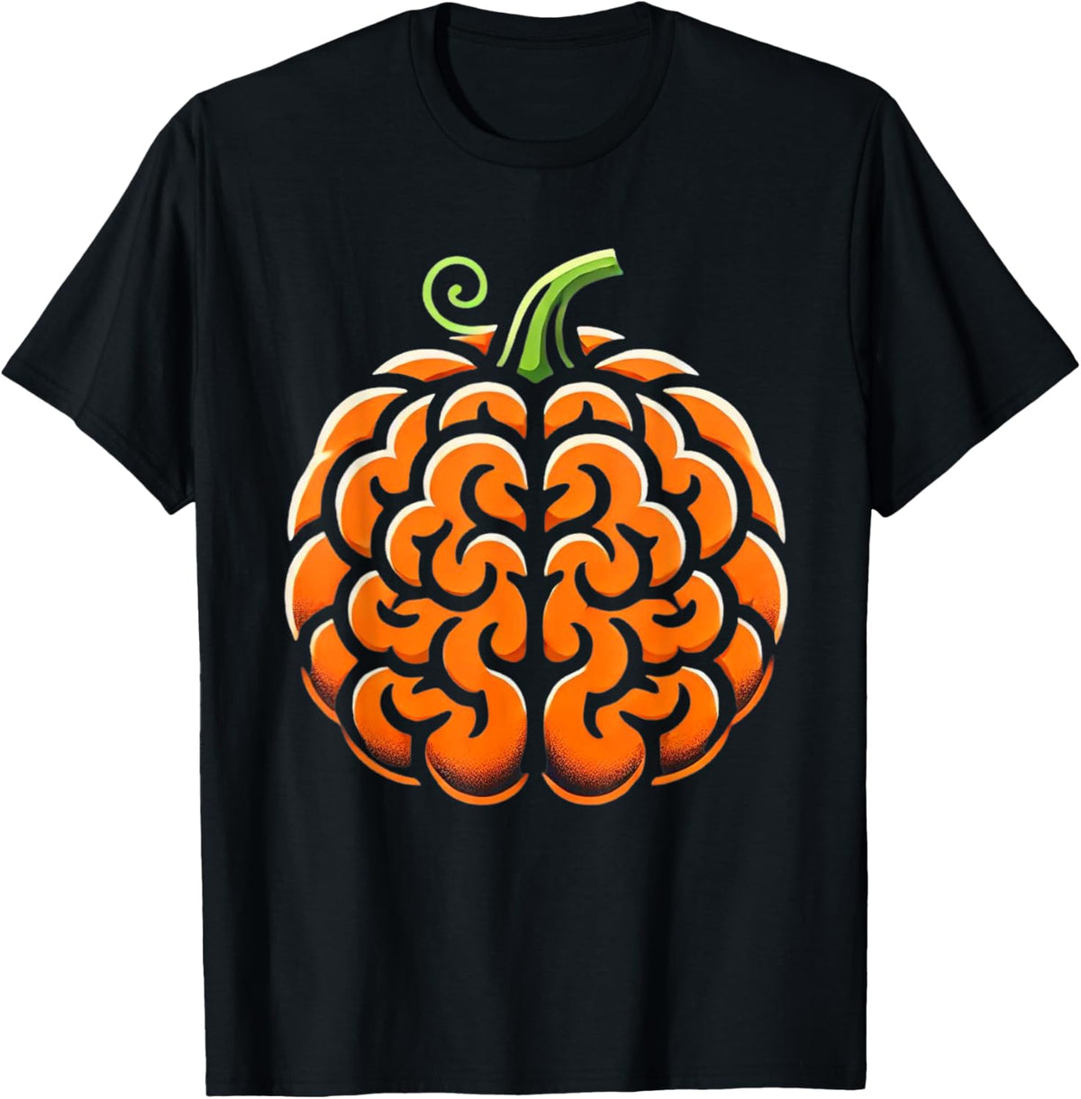 Funny School Psychologist Halloween Shirt Pumpkin Brain