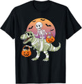 Funny Halloween Boys Kids Toddlers Dinosaur T-rex Skeleton