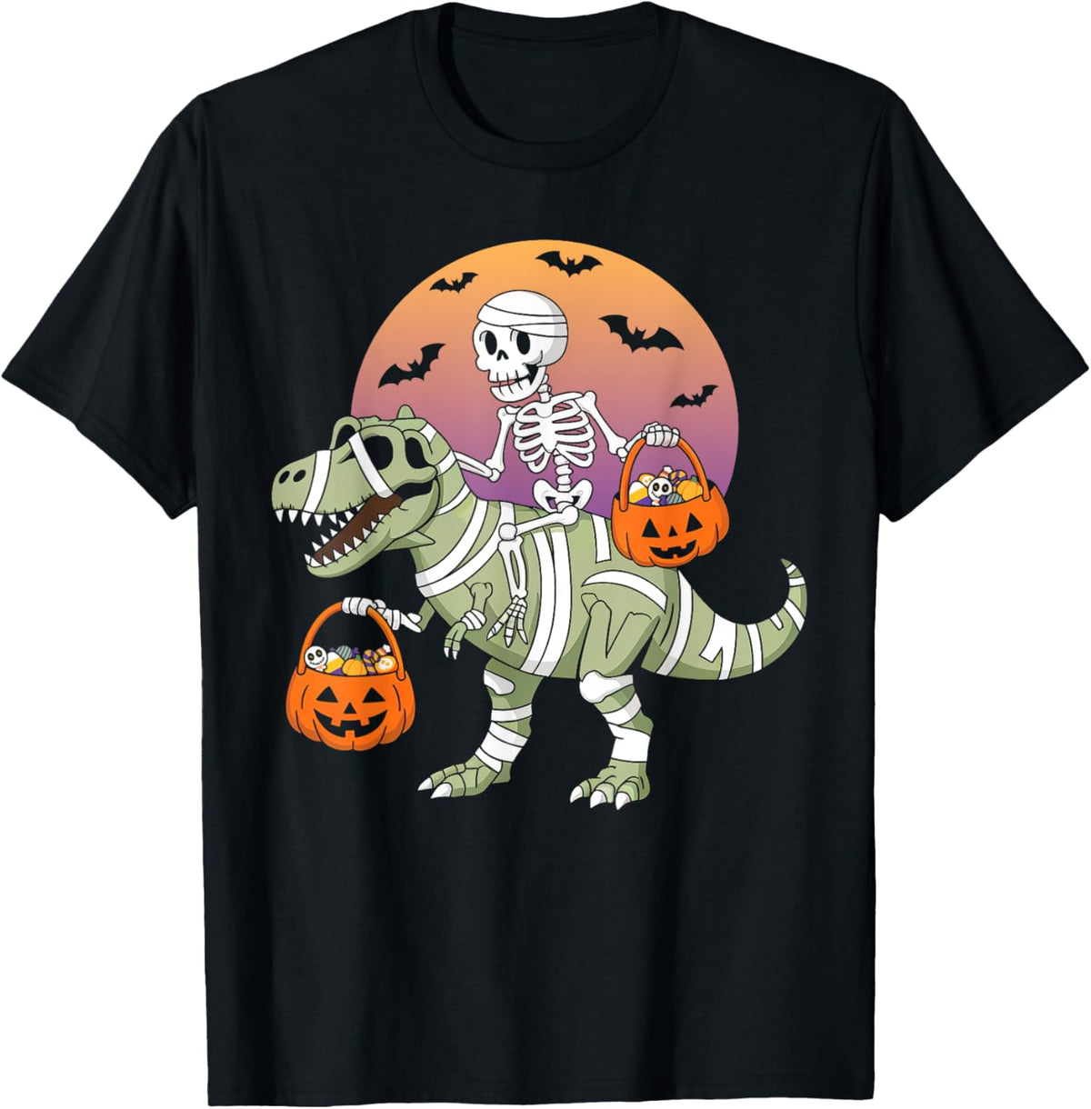 Funny Halloween Boys Kids Toddlers Dinosaur T-rex Skeleton
