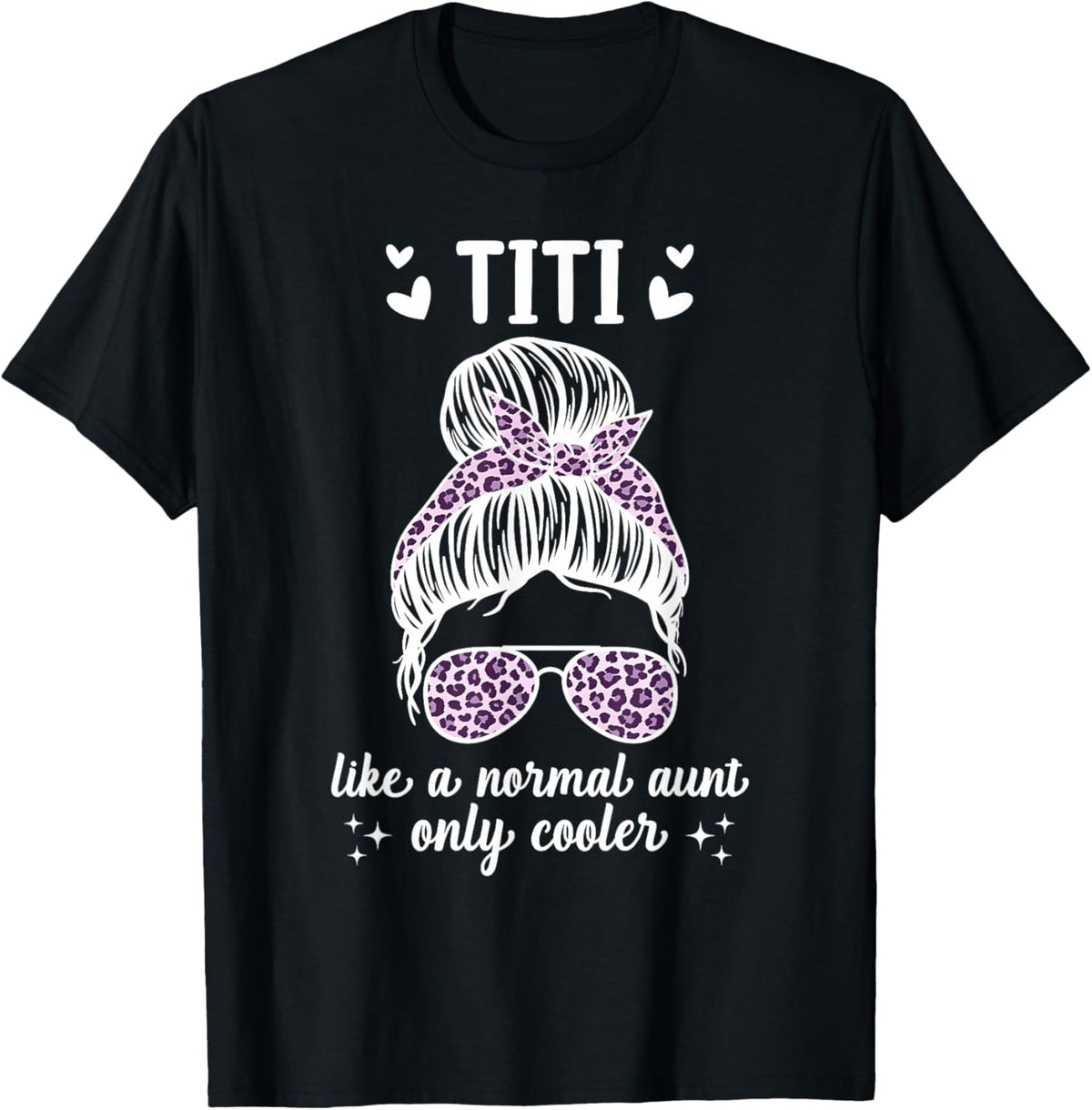 Funny Titi Aunt For Mother's Day Co - Black, Small - Female, -Adults - Short Sleeve, U-Neck - Casual, Spring