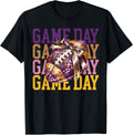 Coquette Bow Disco Funny Football Game Day Touchdown Season