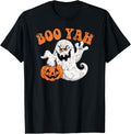 Kids Ghost Boo Yah Men Boys Halloween Booyah Funny Spooky