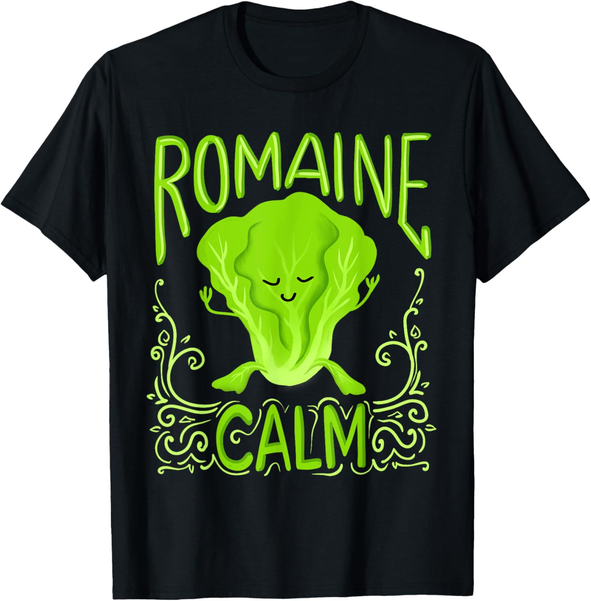 Romaine Calm Funny Pun Gardening Lettuce Vegetable Lovers