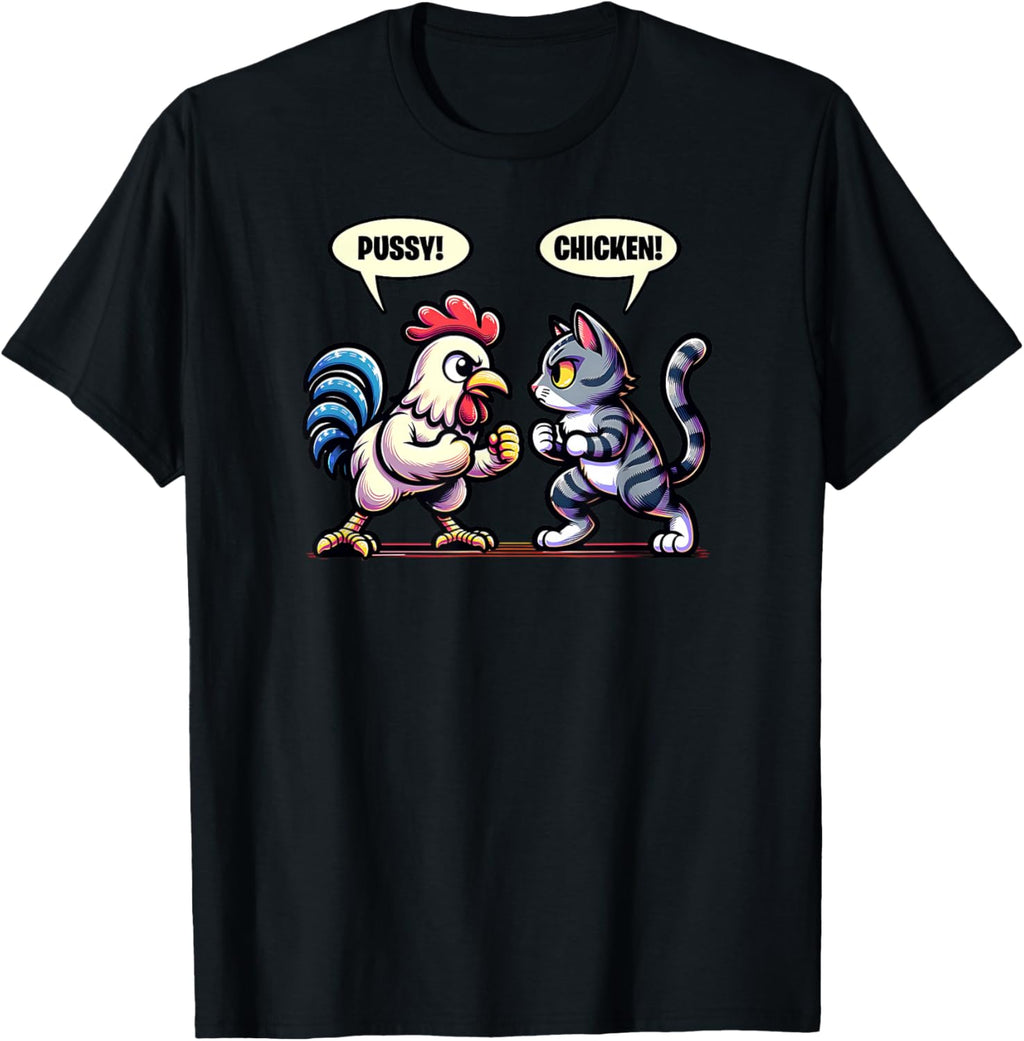 Pussy Chicken Cat and Chicken Smack Talk Funny