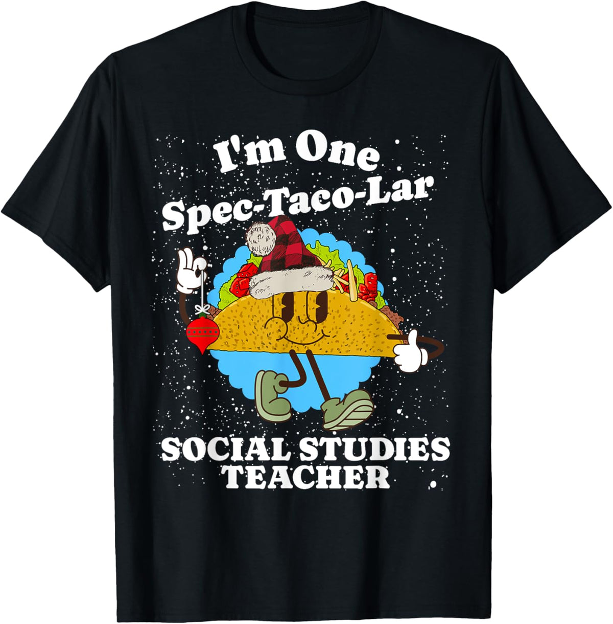 Social Studies Teacher Christmas Funny Taco Pun Quote