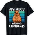Just A Boy Who Loves Capybaras Funny Capybara Boys Kids