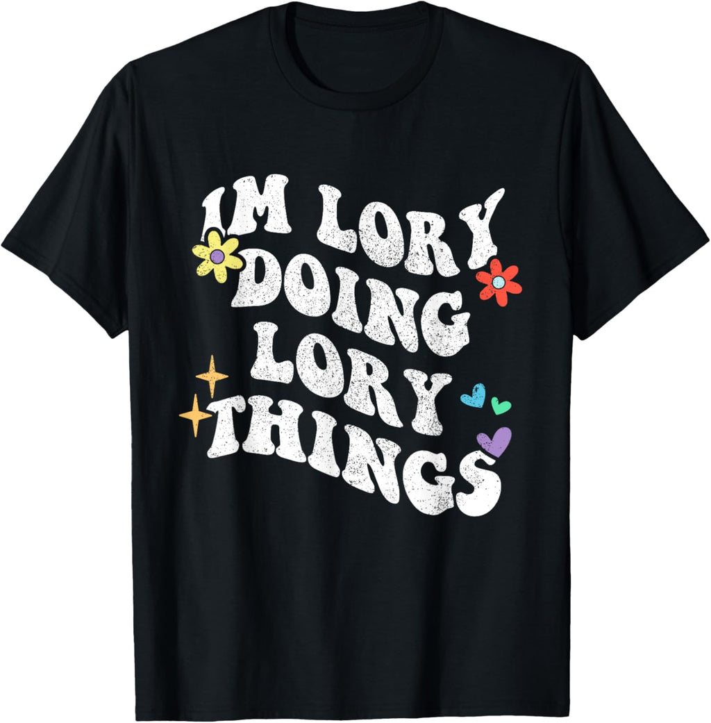 Retro Groovy Im Lory Doing Lory Things Funny Mother's Day