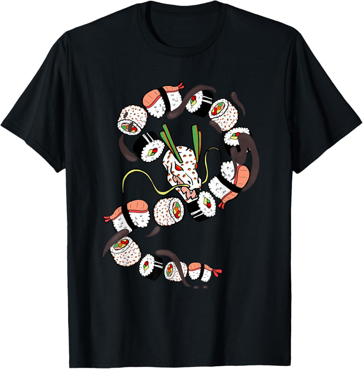 Sushi Dragon Roll Funny Japanese Food mythical Animal Lovers