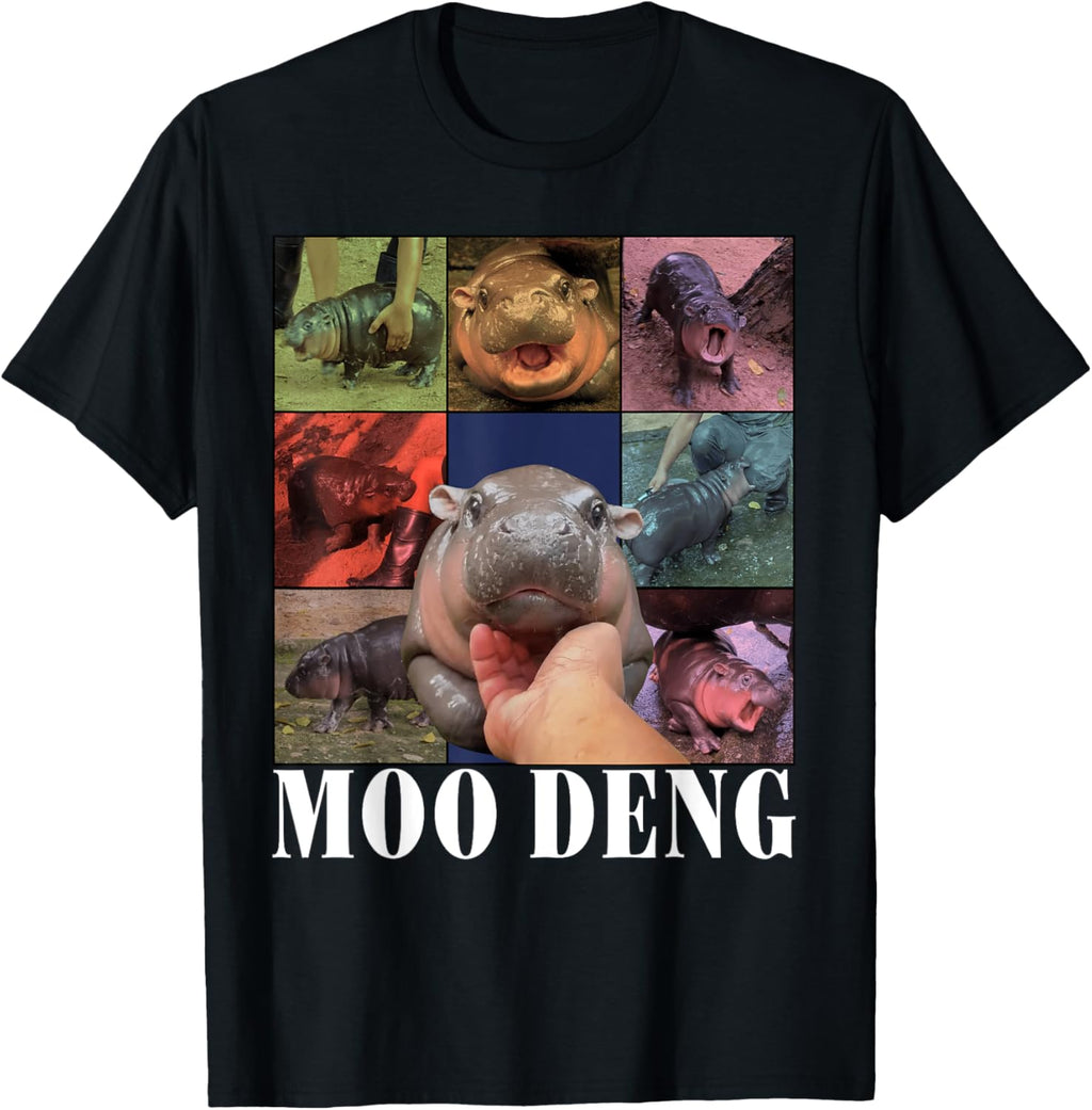 Funny Moo-Deng Baby Pygmy Hippo Cute Zoo For Family