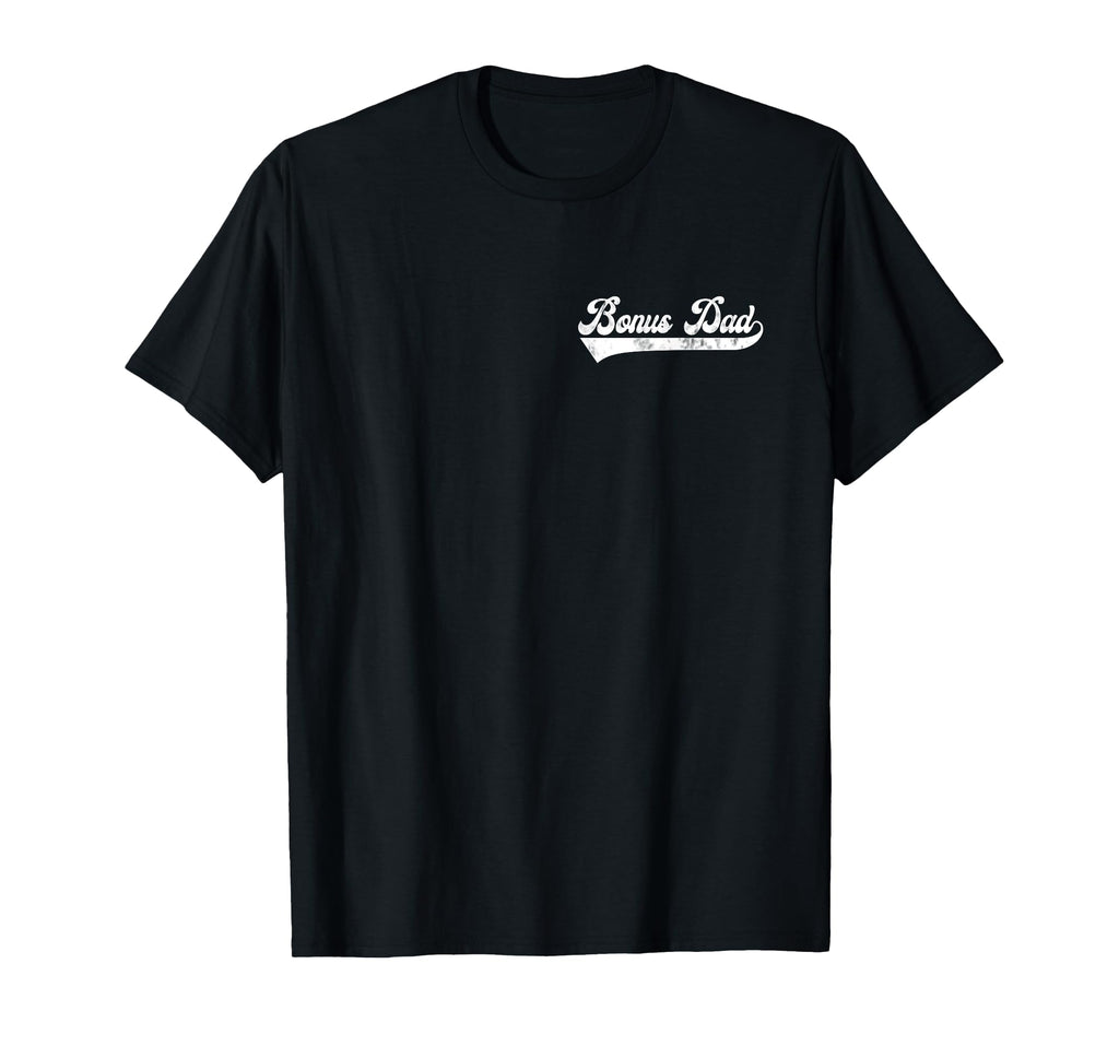Mens Bonus Dad Vintage Retro Father's Day for Stepdad T-Shirt