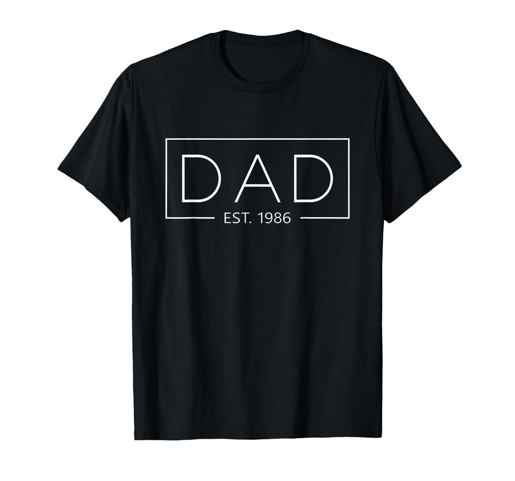 Dad 1986 Father Since 1986 Dad Est 1986 T-Shirt