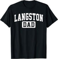 Langston University Dad Father Arch Vintage Family Men Women T-Shirt