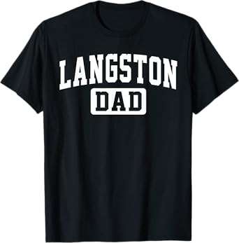 Langston University Dad Father Arch Vintage Family Men Women T-Shirt