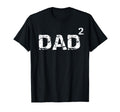 Father's Day Gift from Kids Dad of 2 Funny Dad Squared T-Shirt